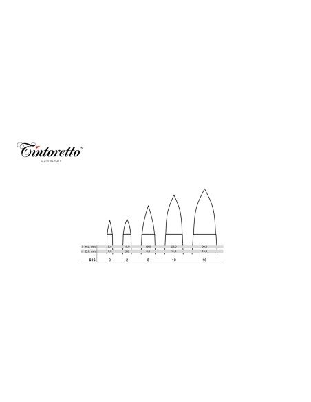 PENNELLO TINTORETTO IN SILICONE SERIE 616