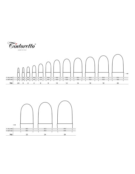 PENNELLO TINTORETTO IN PELO SINTETICO A LINGUA DI GATTO SERIE 762