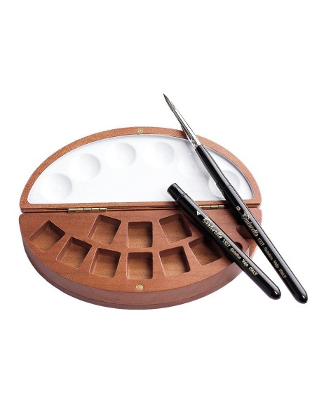 ASTUCCIO IN CILIEGIO CON PENNELLI SERIE 1337 (2-4-6)