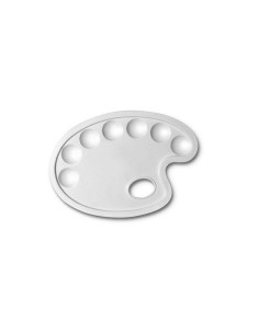 TAVOLOZZA IN PLASTICA OVALE 2