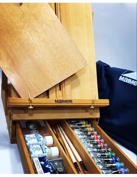 CASSETTA CAVALLETTO DA TAVOLO MAIMERI CON POLYCOLOR 20ML