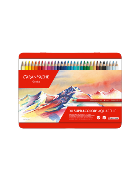 SCATOLA IN METALLO DA 30 COLORI 'SUPRACOLOR' CARAN D'ACHE