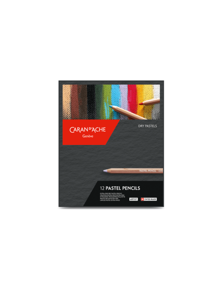 'PASTEL PENCILS' CARAN D'ACHE CONFEZIONE DA 12 COLORI