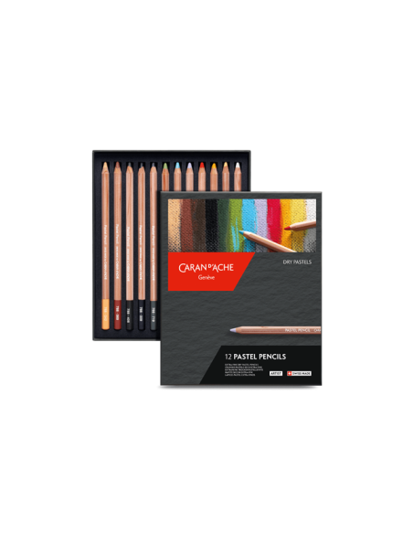 'PASTEL PENCILS' CARAN D'ACHE CONFEZIONE DA 12 COLORI