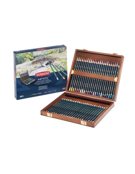 CASSETTA IN LEGNO DA 48 MATITE DERWENT 'ARTIST'