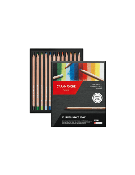 'LUMINANCE' CARAN D'ACHE CONFEZIONE DA 12 COLORI