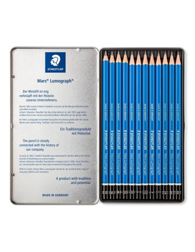 ASTUCCIO IN METALLO CON 12 MATITE...