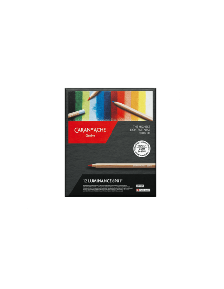 'LUMINANCE' CARAN D'ACHE CONFEZIONE DA 12 COLORI