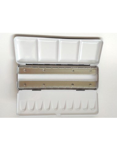 SCATOLA PORTA ACQUERELLI IN METALLO