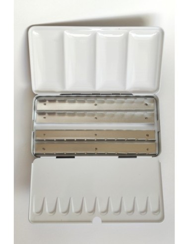 SCATOLA PORTA ACQUERELLI IN METALLO