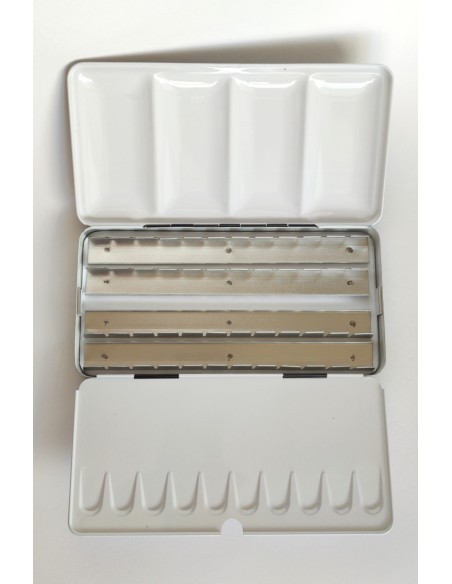 SCATOLA PORTA ACQUERELLI IN METALLO