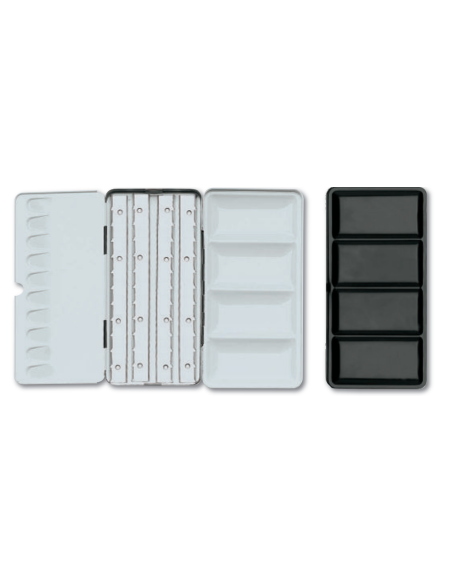 SCATOLA PORTA ACQUERELLI IN METALLO