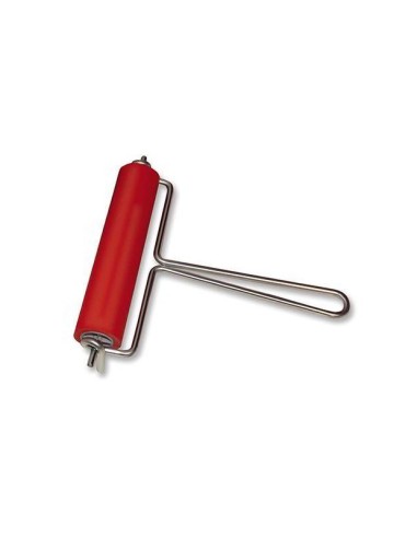 RULLO DI GOMMA CON MANICO IN METALLO...