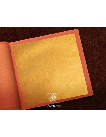 FOGLIA ORO 22KT 80x80MM IN LIBRETTO