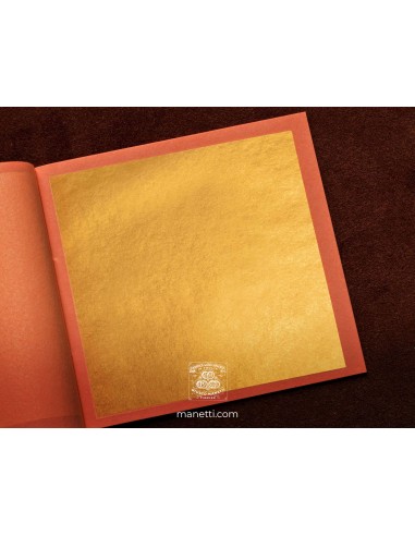 FOGLIA ORO 23.3/4KT 80x80MM IN LIBRETTO