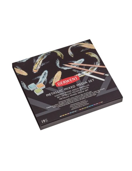 SET 'MIX MEDIA METALLIC' DERWENT