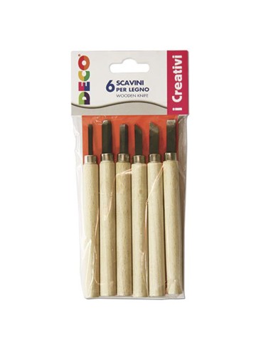 SCAVINI MANICO IN LEGNO - CONFEZIONE...