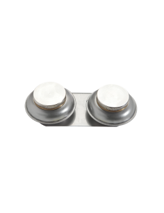 SCODELLINO DOPPIO IN METALLO