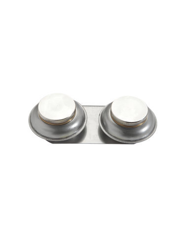 SCODELLINO DOPPIO IN METALLO