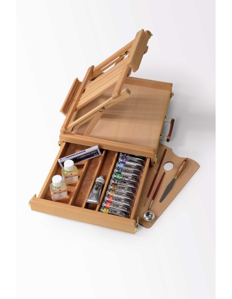 CASSETTA CAVALLETTO DA TAVOLO CON COLORI AD OLIO MAIMERI 'CLASSICO'