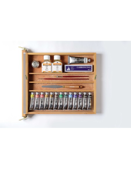 CASSETTA CAVALLETTO DA TAVOLO CON COLORI AD OLIO MAIMERI 'CLASSICO'