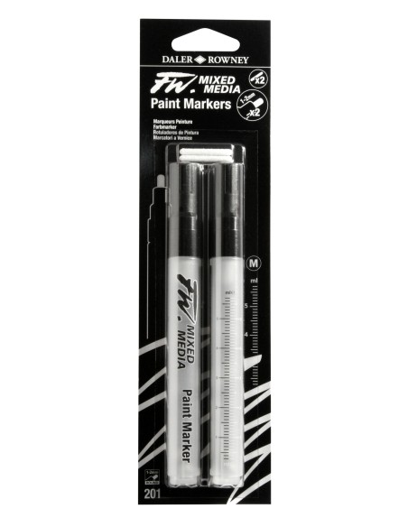 MARKER SET DA 2 CON PUNTA ROTONDA 1-2MM RICARICABILE