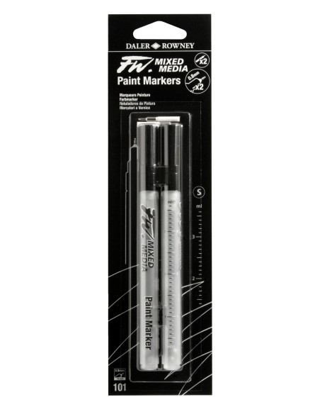 MARKER SET DA 2 CON PUNTA EXTRAFINE 0,8MM RICARICABILE