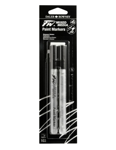 MARKER SET DA 2 CON PUNTA TONDA 1-2MM...