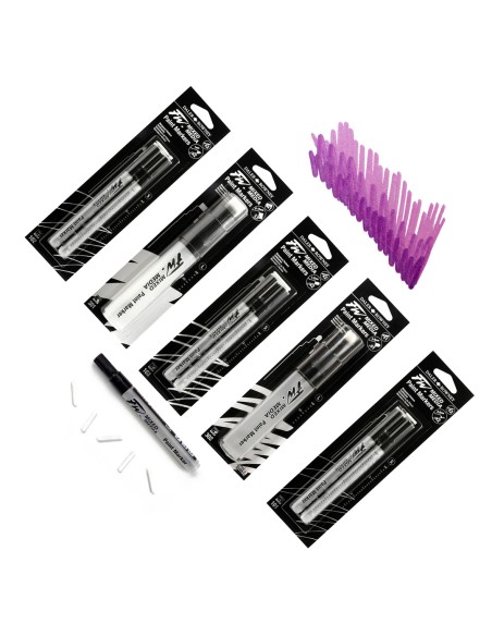 MARKER SET DA 2 CON PUNTA EXTRAFINE 0,8MM RICARICABILE