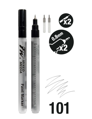 MARKER SET DA 2 CON PUNTA EXTRAFINE...