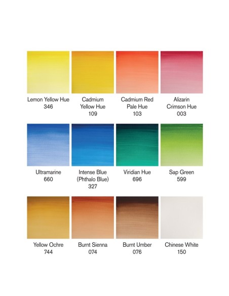 SET "SKETCHERS" 12 MEZZI GODET 'COTMAN' WINSOR & NEWTON