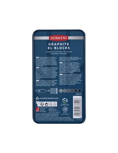SET 6 'GRAPHITE XL BLOCKS' DERWENT