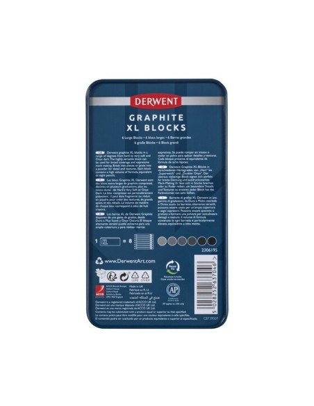 SET 6 'GRAPHITE XL BLOCKS' DERWENT