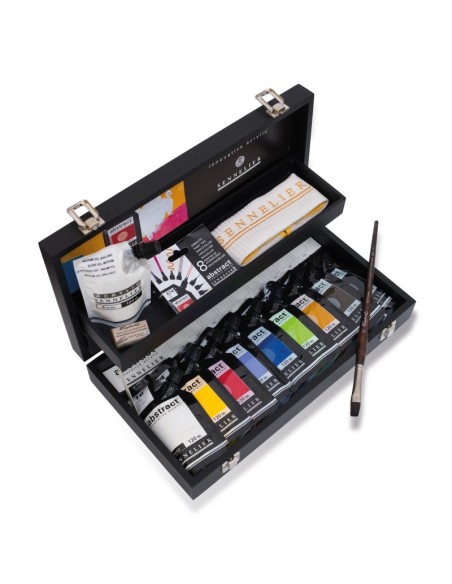 CASSETTA IN LEGNO 'ABSTRACT' SENNELIER