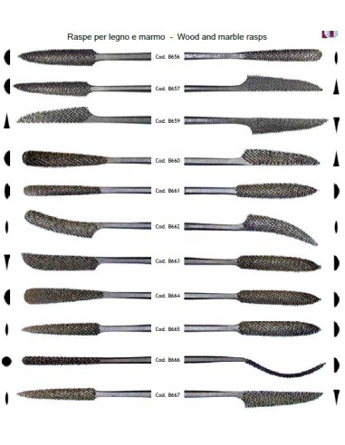 RASPE PER MARMO E LEGNO