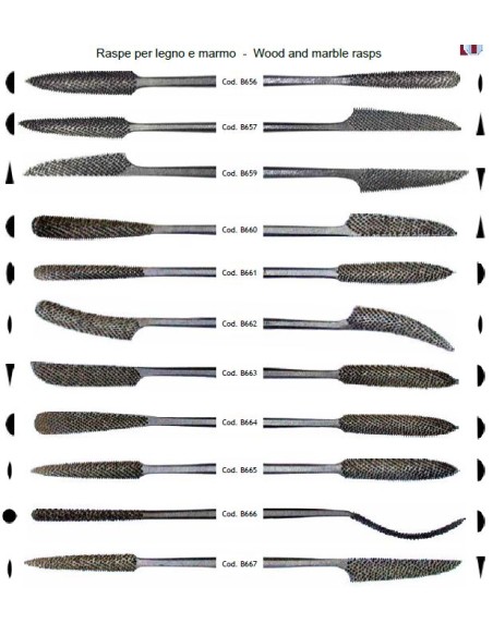 RASPE PER MARMO E LEGNO