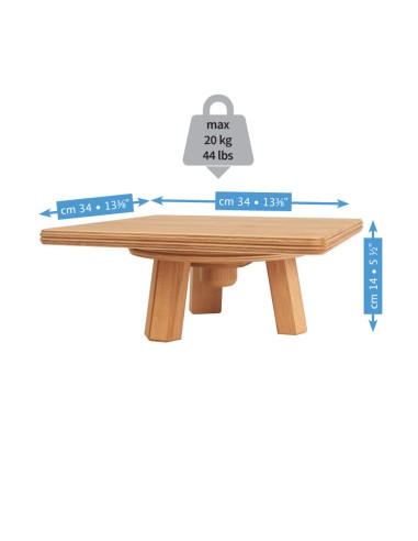 TRESPOLO IN LEGNO PER SCULTURA DA TAVOLO