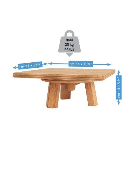 TRESPOLO IN LEGNO PER SCULTURA DA TAVOLO