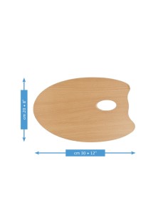 TAVOLOZZA IN LEGNO OVALE MABEF 2