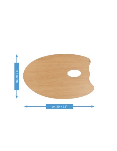 TAVOLOZZA IN LEGNO OVALE MABEF