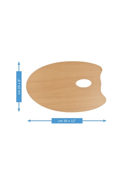 TAVOLOZZA IN LEGNO OVALE MABEF
