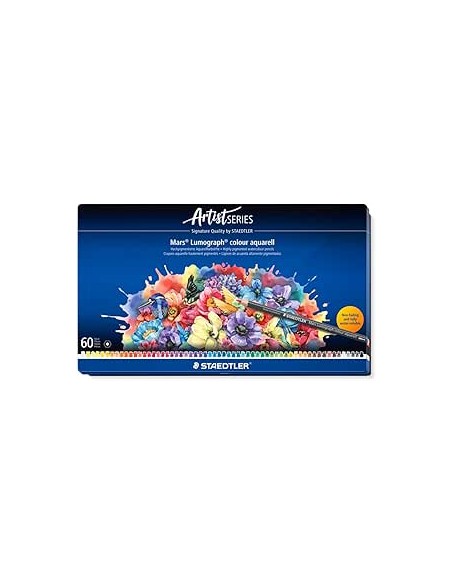 SET 60 MATITE ACQUERELLABILI STAEDTLER MARS LUMOGRAPH COLOUR AQUARELL