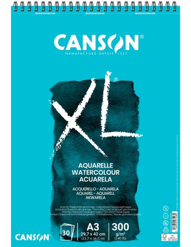 BLOCCO CANSON XL PER ACQUERELLO 300GR...